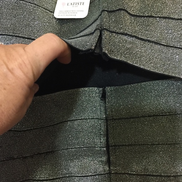 L’ATISTE Sparkle Strapless Dress NWT - Picture 6 of 7